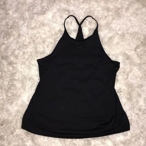 Black workout tank